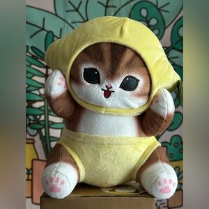 Mofusand Lemon Yellow Cat Plush Toy Clever Idiots Round 1